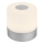 Briloner - Dimmable rechargeable touch-controlled outdoor table lamp LED/2W/5V 2700K IP44 1200 mAh matte chrome