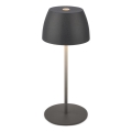 Briloner - Dimmable rechargeable touch-operated outdoor LED table lamp MINI LED/2,5W/5V IP44 1800 mAh anthracite