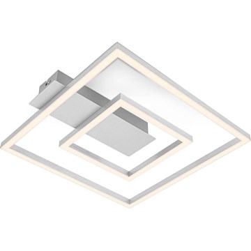 Briloner - FRAME LED Ceiling Light / 22W / 230V / 3000K / 30 x 32 cm / matte chrome