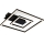 Briloner - FRAME LED Ceiling Light 22W/230V 3000K 30x32 cm Black