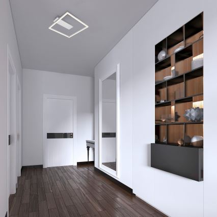Briloner - FRAME LED Ceiling Light LED/14W/230V 3000K 30x32 cm matte chrome