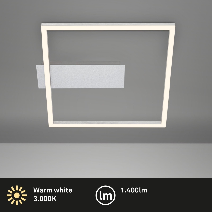 Briloner - FRAME LED Ceiling Light LED/14W/230V 3000K 30x32 cm matte chrome