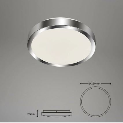 Briloner - LED Bathroom ceiling light SPLASH LED/15W/230V IP44