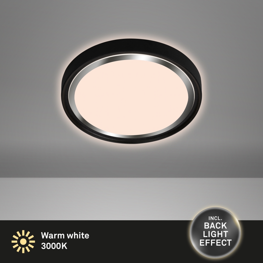 Briloner - LED Ceiling light KAHIKO LED/15W/230V black