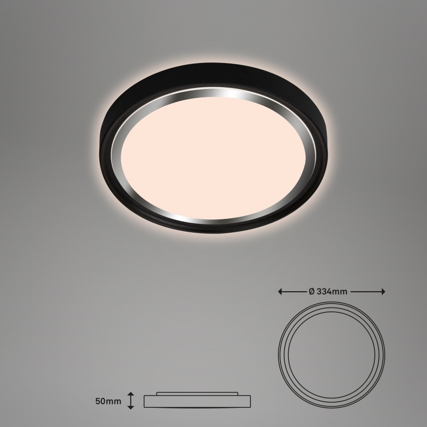 Briloner - LED Ceiling light KAHIKO LED/15W/230V black