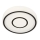 Briloner - LED Ceiling light SIRKEL LED/12W/230V black