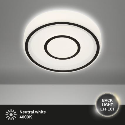 Briloner - LED Ceiling light SIRKEL LED/12W/230V black
