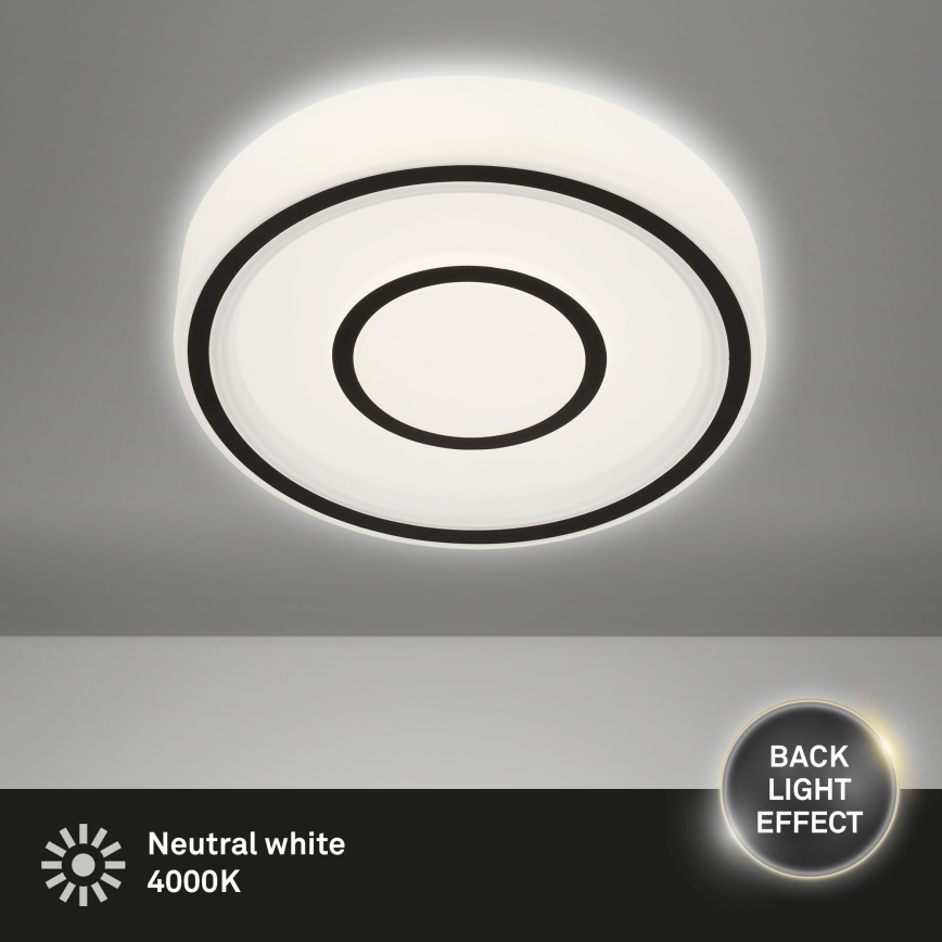 Briloner - LED Ceiling light SIRKEL LED/12W/230V black