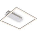 Briloner - LED ceiling light with motion and dusk sensor FRAME LED/14W/230V 3000K 30x32 cm matte chrome