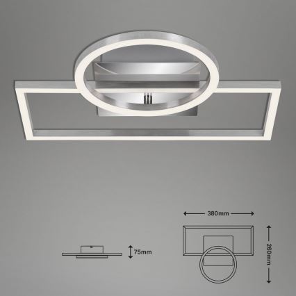 Briloner - LED Dimmable ceiling light FRAMES LED/19W/230V