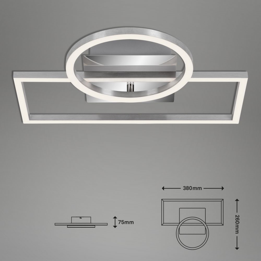 Briloner - LED Dimmable ceiling light FRAMES LED/19W/230V