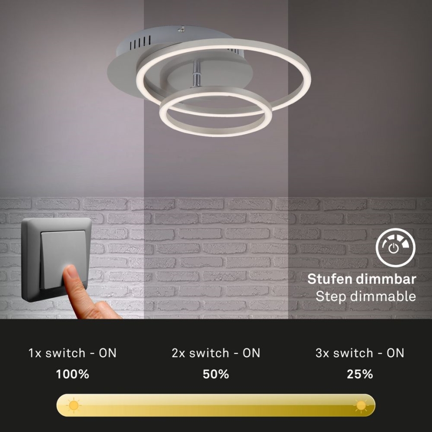 Briloner - LED Dimmable ceiling light FRAMES LED/24,5W/230V