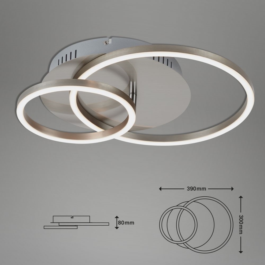 Briloner - LED Dimmable ceiling light FRAMES LED/24,5W/230V