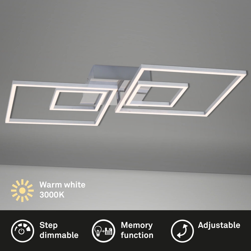 Briloner - LED Dimmable ceiling light FRAMES LED/40W/230V