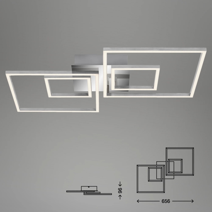 Briloner - LED Dimmable ceiling light FRAMES LED/40W/230V
