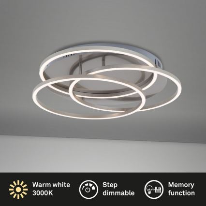 Briloner - LED Dimmable ceiling light FRAMES LED/60W/230V matte chrome