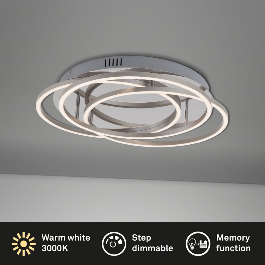 Briloner - LED Dimmable ceiling light FRAMES LED/60W/230V shiny chrome