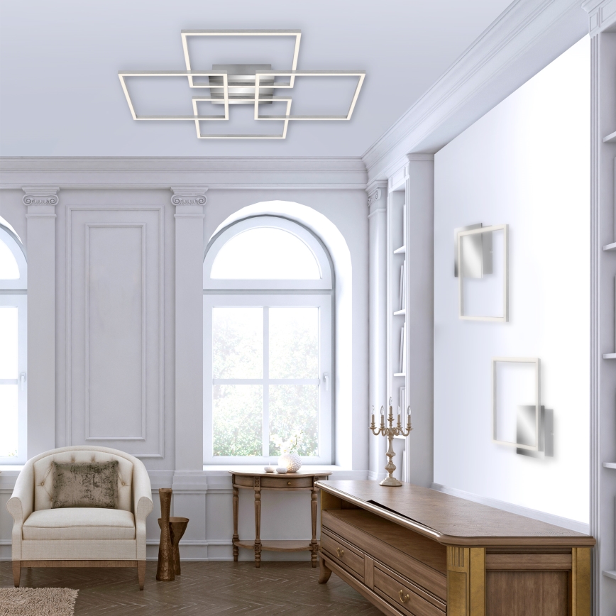 Briloner - LED Dimmable surface-mounted chandelier FRAME 4xLED/12W/230V