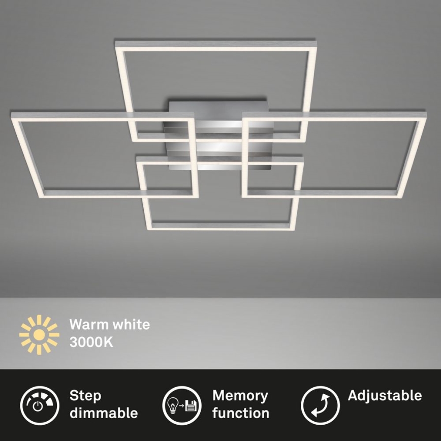 Briloner - LED Dimmable surface-mounted chandelier FRAME 4xLED/12W/230V