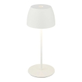 Briloner - MINI LED Dimmable Rechargeable Touch Outdoor Table Lamp, 2.5W/5V, IP44, 1800 mAh, White