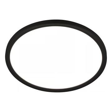 Briloner - MOVE LED Bathroom Ceiling Light with Motion Sensor, LED/18W/230V, IP44, Ø29 cm, Black