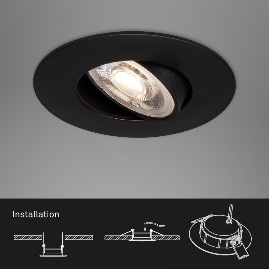 Briloner - SET 3x LED Bathroom recessed light LED/4,9W/230V IP23