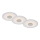 Briloner - SET 3x LED Bathroom recessed light LED/6W/230V IP44 chrome