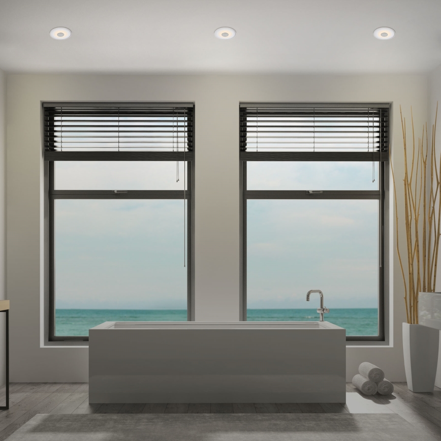 Briloner - SET 3x LED Bathroom recessed light LED/6W/230V IP44 chrome