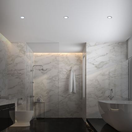 Briloner - SET 3x LED Dimmable bathroom recessed light LED/4,8W/230V 3000-6500K IP44 + remote control