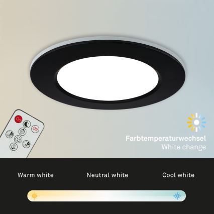 Briloner - SET 3x LED Dimmable bathroom recessed light LED/4,8W/230V 3000-6500K IP44 + remote control