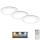 Briloner - SET 3x LED Dimmable bathroom recessed light LED/4,8W/230V 3000-6500K IP44 + remote control