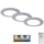 Briloner - SET 3x LED Dimmable bathroom recessed light LED/4,8W/230V 3000-6500K IP44 + remote control
