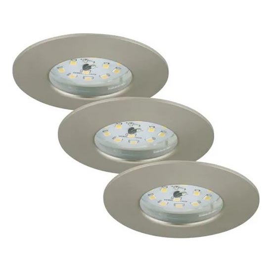 Briloner - SET 3x LED Dimmable bathroom recessed light LED/5,5W/230V IP44