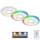 Briloner - SET 3x LED RGBW Dimmable bathroom recessed light LED/5W/230V 3000-6500K IP44 + remote control