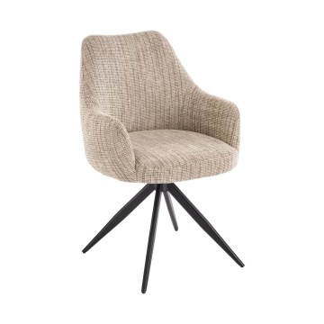 BRISA Swivel Dining Chair, 1 pc, Beige