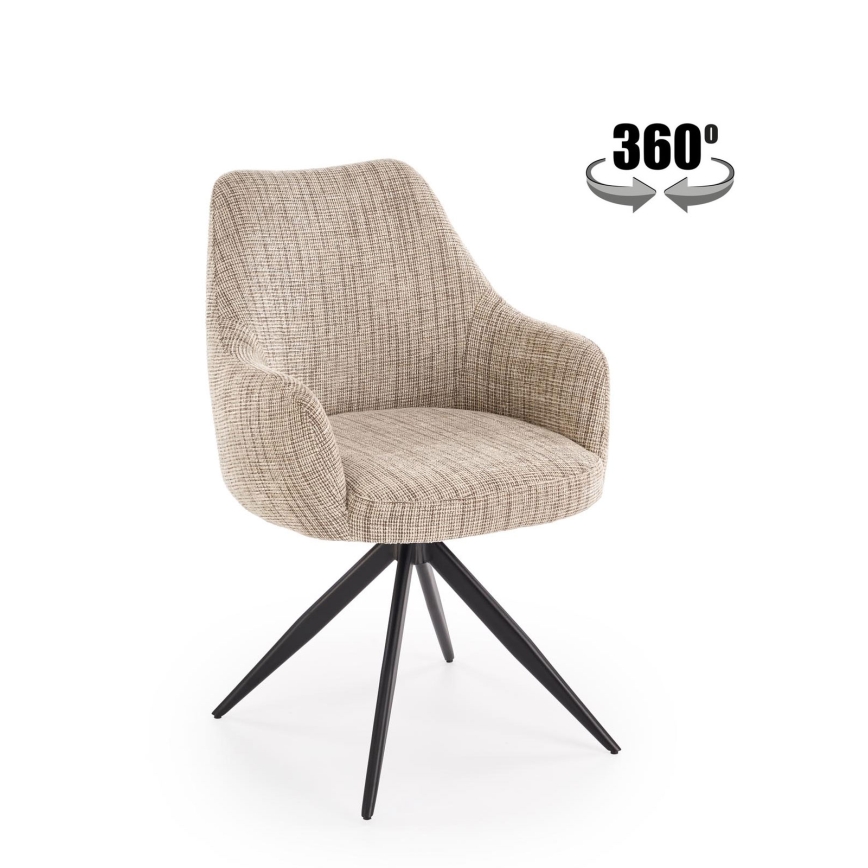 BRISA Swivel Dining Chair, 1 pc, Beige