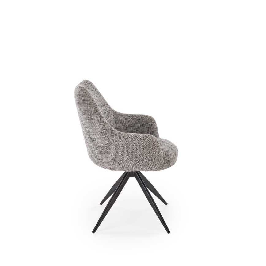 BRISA Swivel Dining Chair, 1 pc, grey