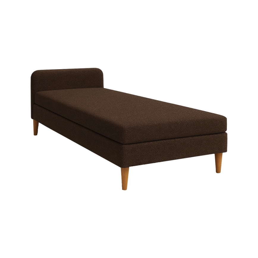 BRISBANE Upholstered Daybed 110x200 cm, Brown