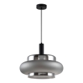 BRIZI cable-hung pendant light 1xE27/40W/230V grey/smoke