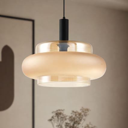 BRIZI Cable Pendant Lamp 1xE27/40W/230V Beige/Smoked