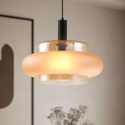 BRIZI Cable Pendant Lamp 1xE27/40W/230V Beige/Smoked