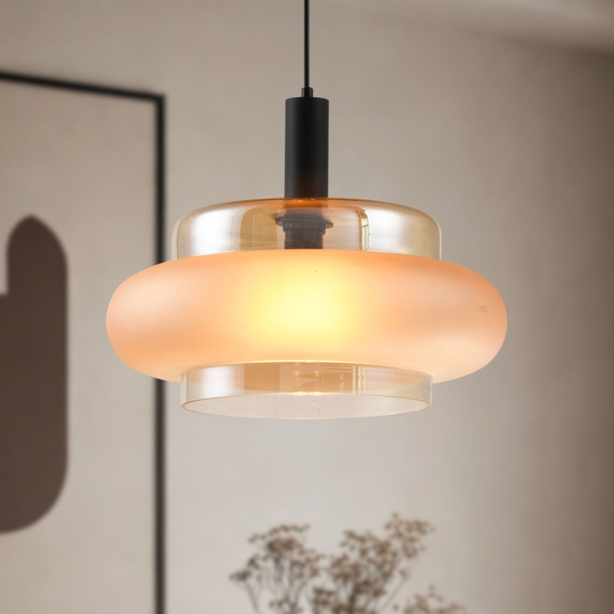 BRIZI Cable Pendant Lamp 1xE27/40W/230V Beige/Smoked