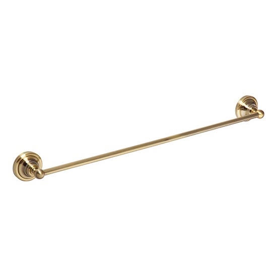 Bronze-finish towel bar, 66.5 × 6.5 cm