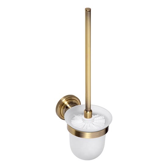 Bronze toilet brush, 11 x 37.5 cm