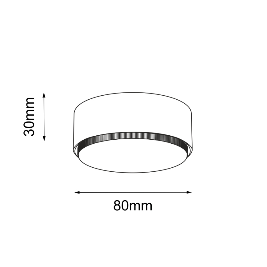 Brosline - Spotlight 1xGX53/9W/230V black