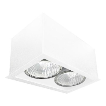 Brosline - 2x GU10/10W/230V Spotlight, White