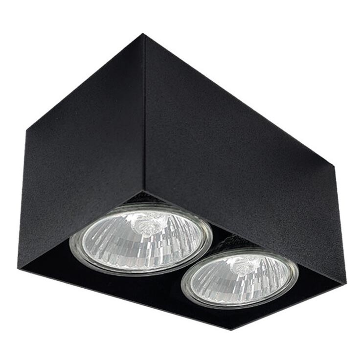 Brosline - 2x GU10 Spotlight 10W/230V, Black