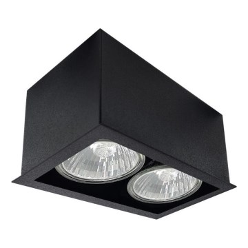 Brosline - 2x GU10 Spotlight Fixture, 10W, 230V, Black