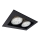 Brosline - Recessed ceiling light 2xGU10/10W/230V black