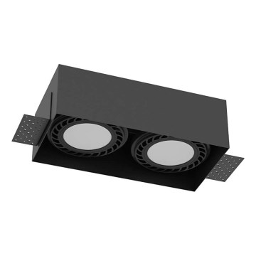 Brosline - Recessed Ceiling Light 2xGU10/18W/230V, Black